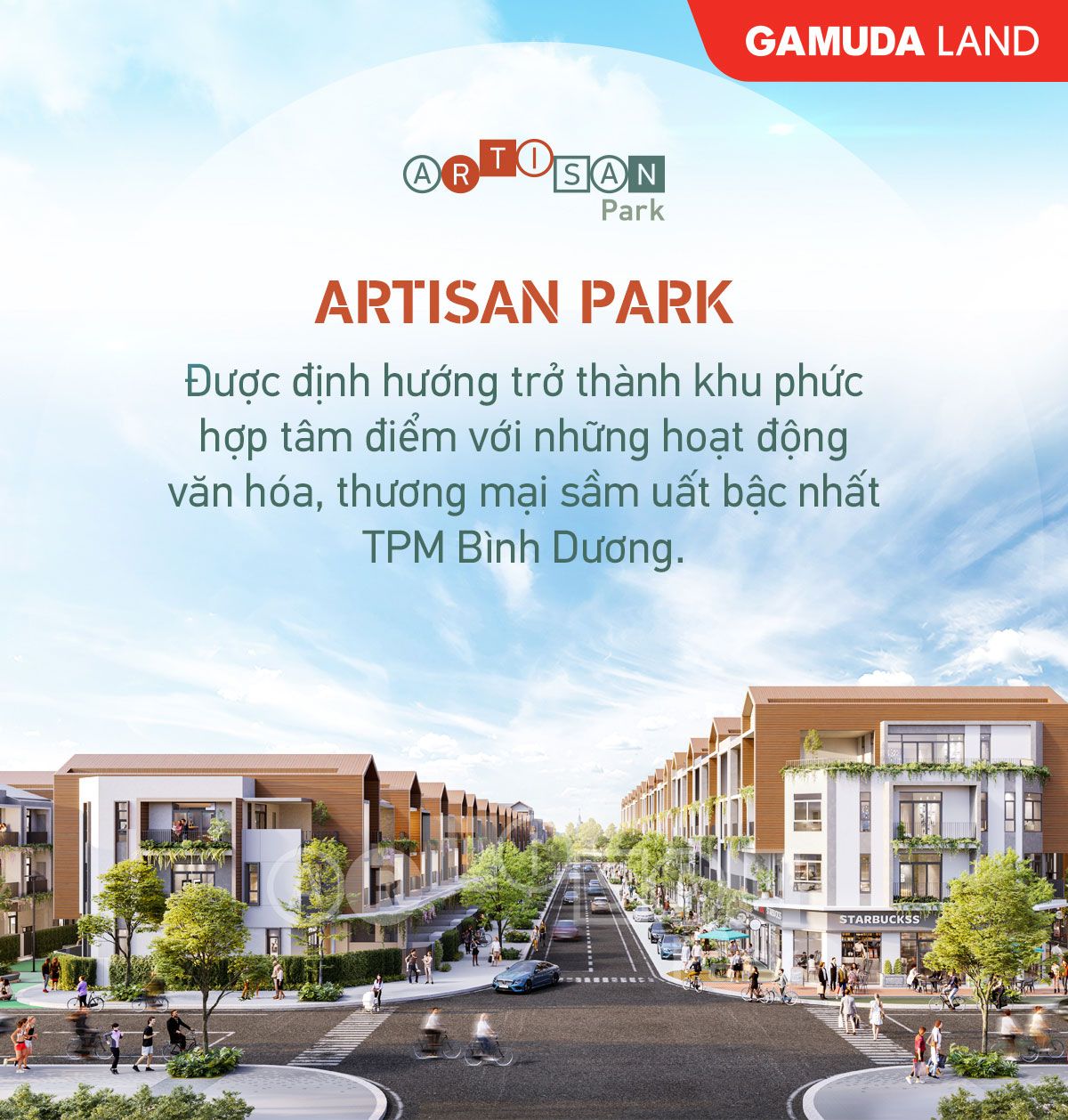 Arisan Park đã được định hướng trở thành khu phức hợp tâm điểm với những hoạt động văn hóa, thương mại sầm uất bậc nhất TPM Bình Dương.