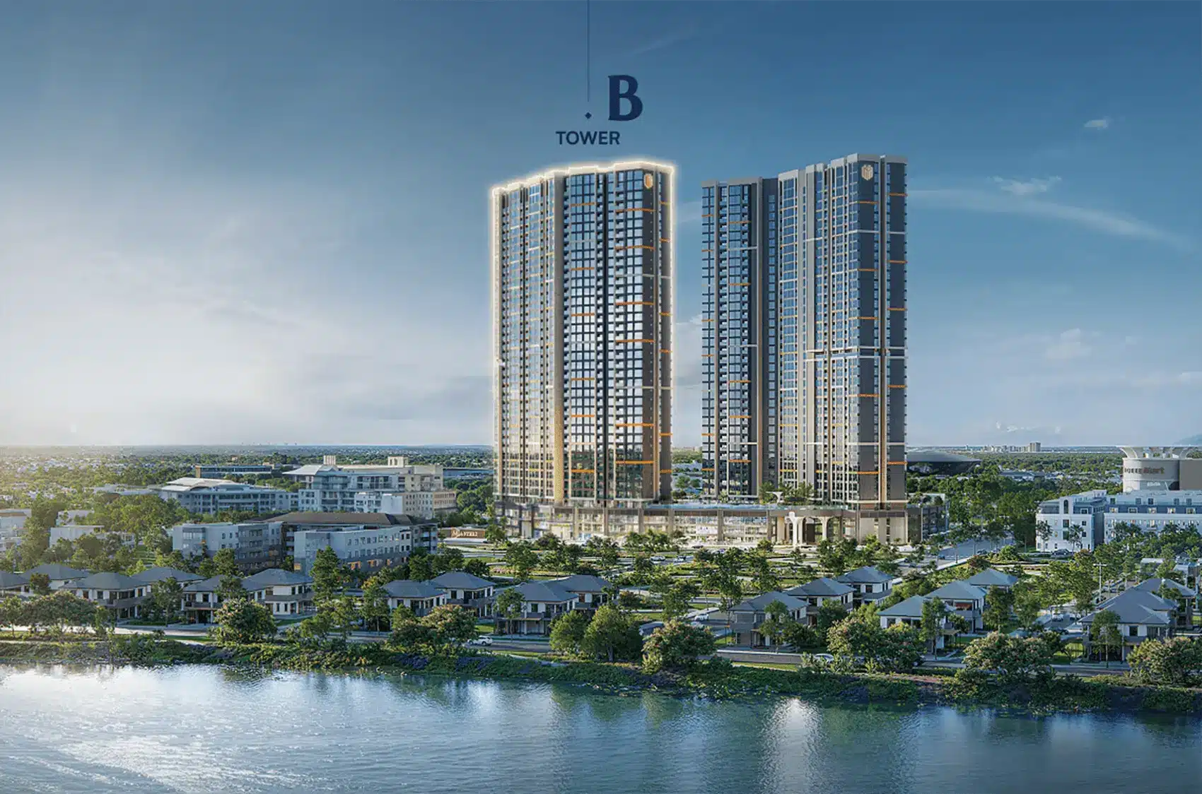 Dự án Masteri Rivera Đà Nẵng với hai tòa tháp cao 39 tầng.