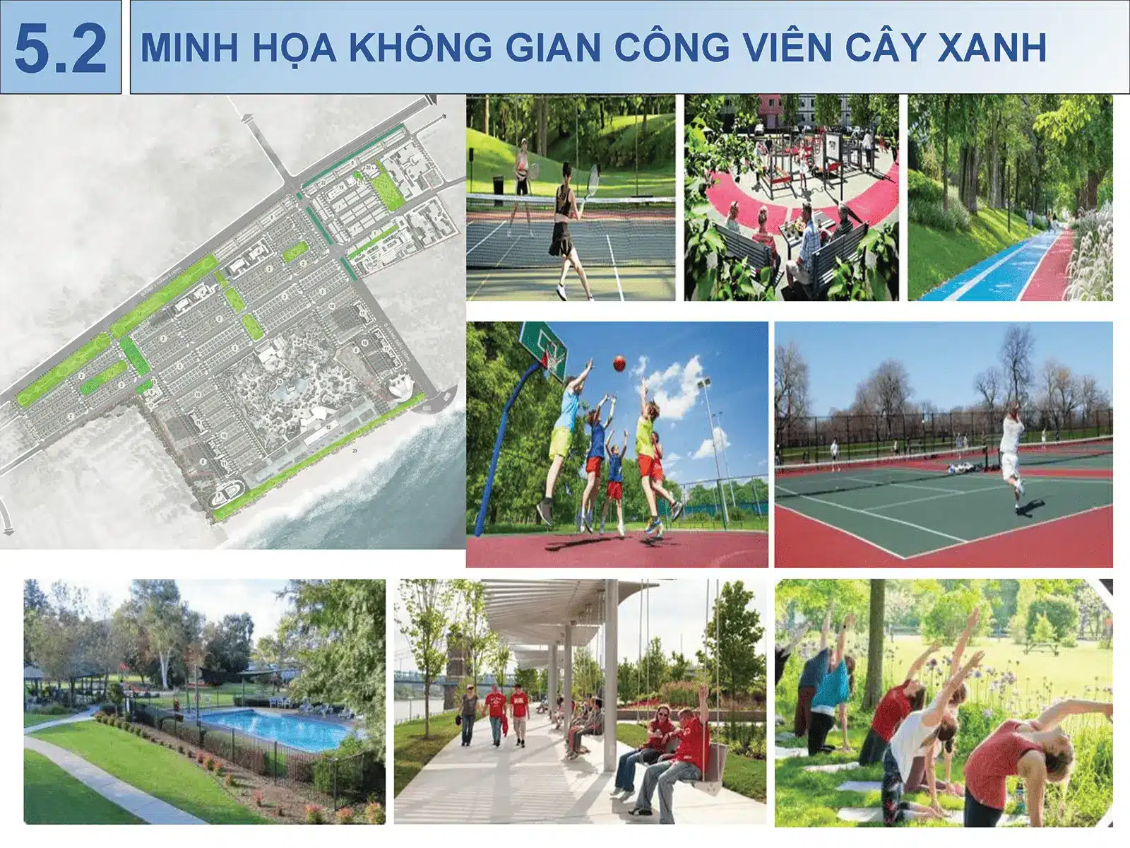 Không gian công viên cây xanh tại Sun Group Vũng Tàu tạo điểm nhấn xanh mát cho khu đô thị.