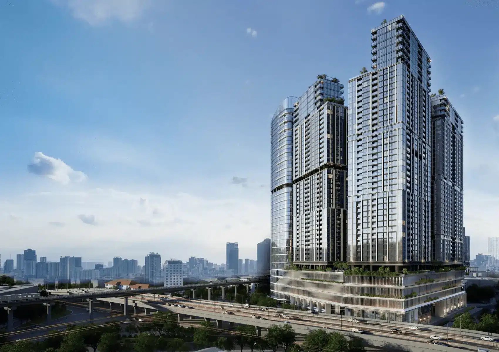 Dự án Sun Group Cầu Giấy – Biểu tượng sống hiện đại giữa vị trí đắc địa tại ngã tư Phạm Hùng và Xuân Thủy.